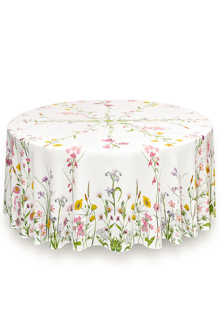 Summerill & Bishop 'Our June' Round Linen Tablecloth PRE-ORDER