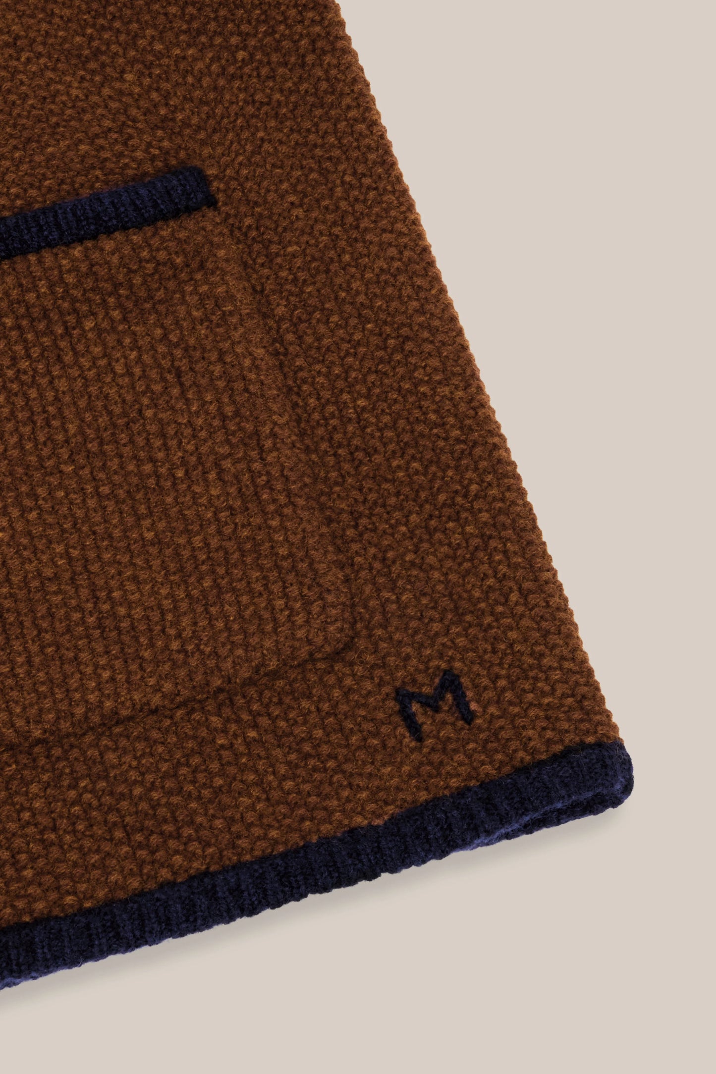 Moismont Merino Cardigan 'Angele' In Henna