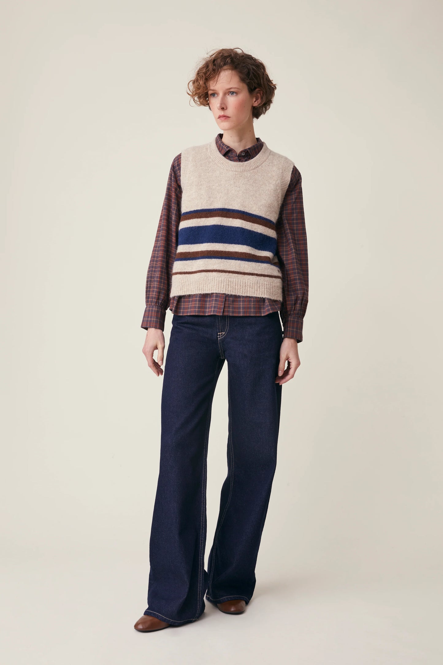 Moismont French Alpaca Vest 'Eddy' In Club Cord
