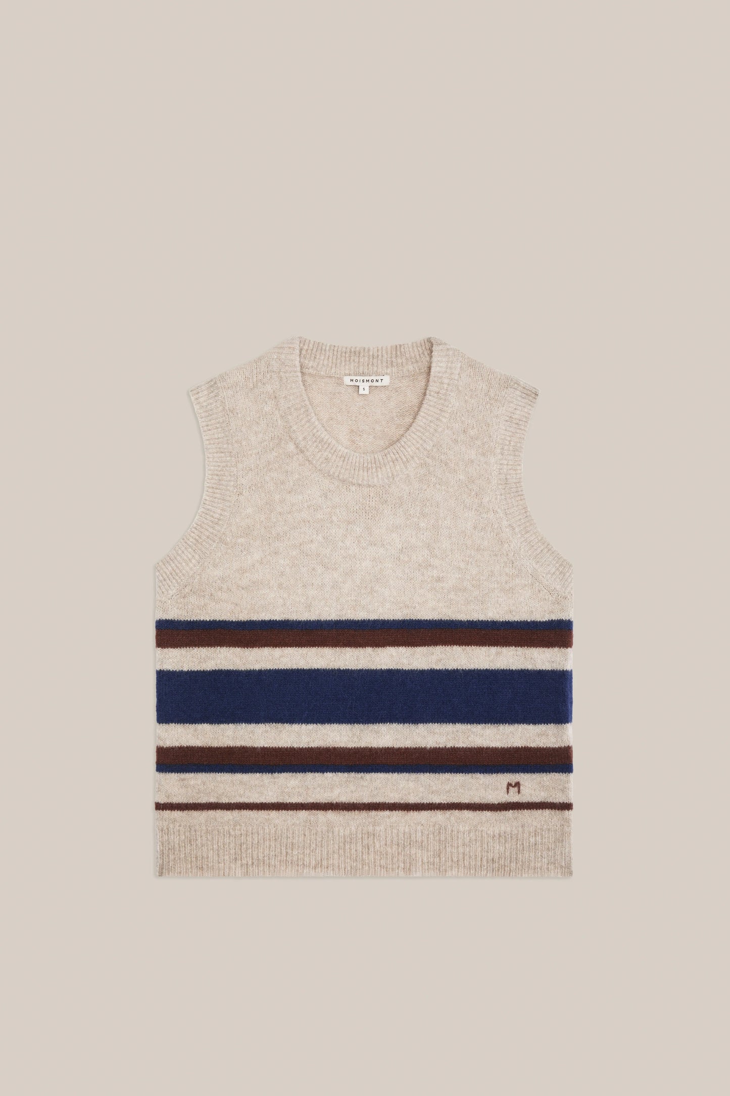 Moismont French Alpaca Vest 'Eddy' In Club Cord
