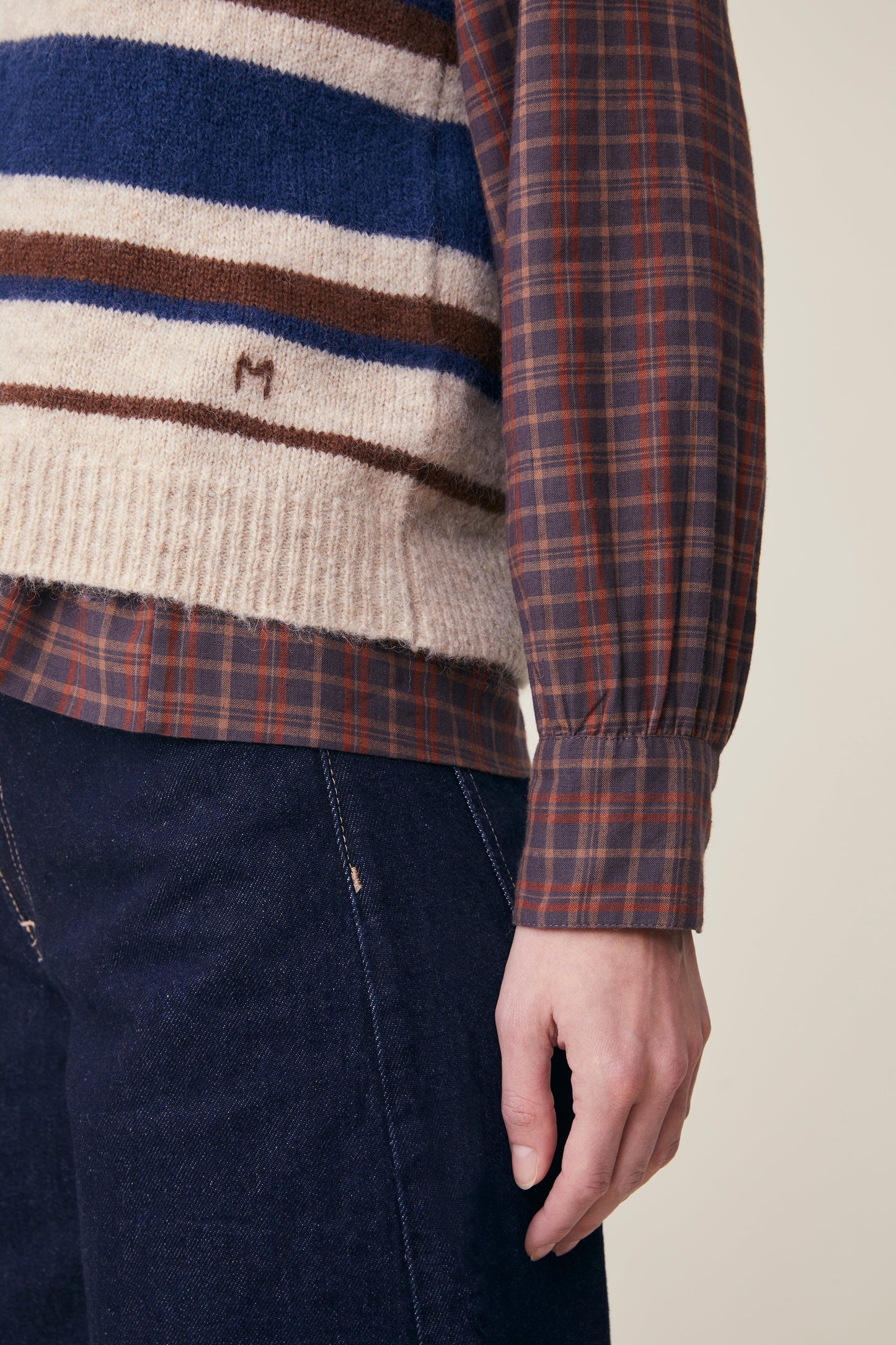 Moismont French Alpaca Vest 'Eddy' In Club Cord