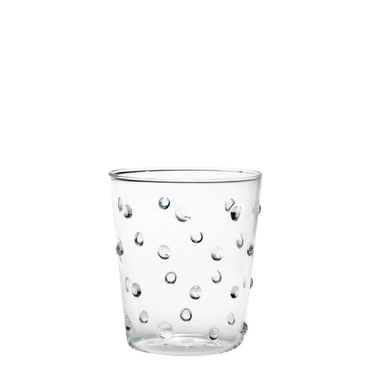 Party Glass Tumbler Set Of 6 - Clear Confetti