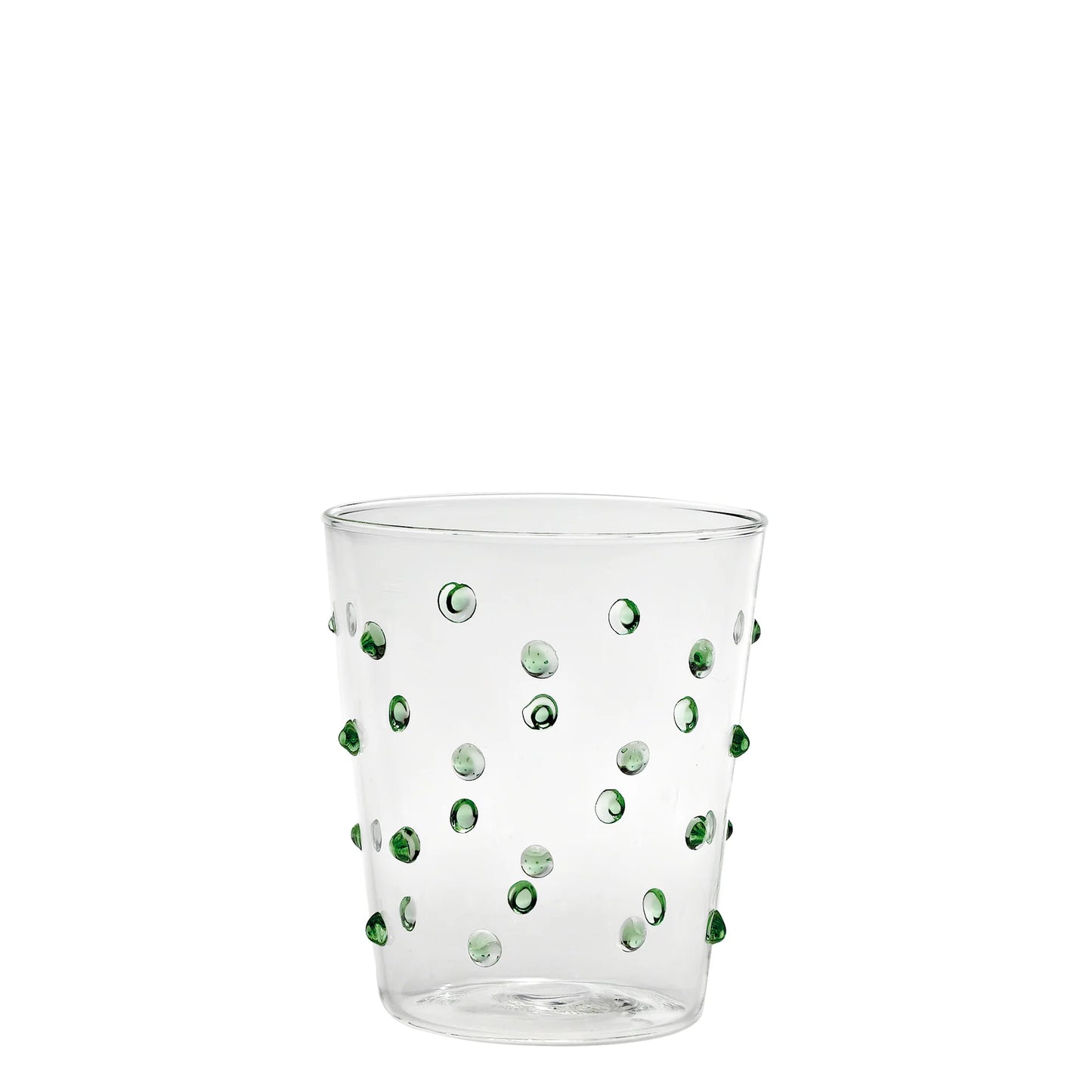 Party Glass Tumbler Set Of 6 - Green Confetti