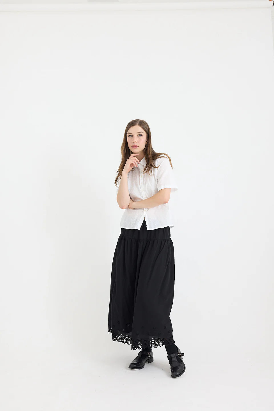 Metta Azalea Lace Skirt - Cotton - Black