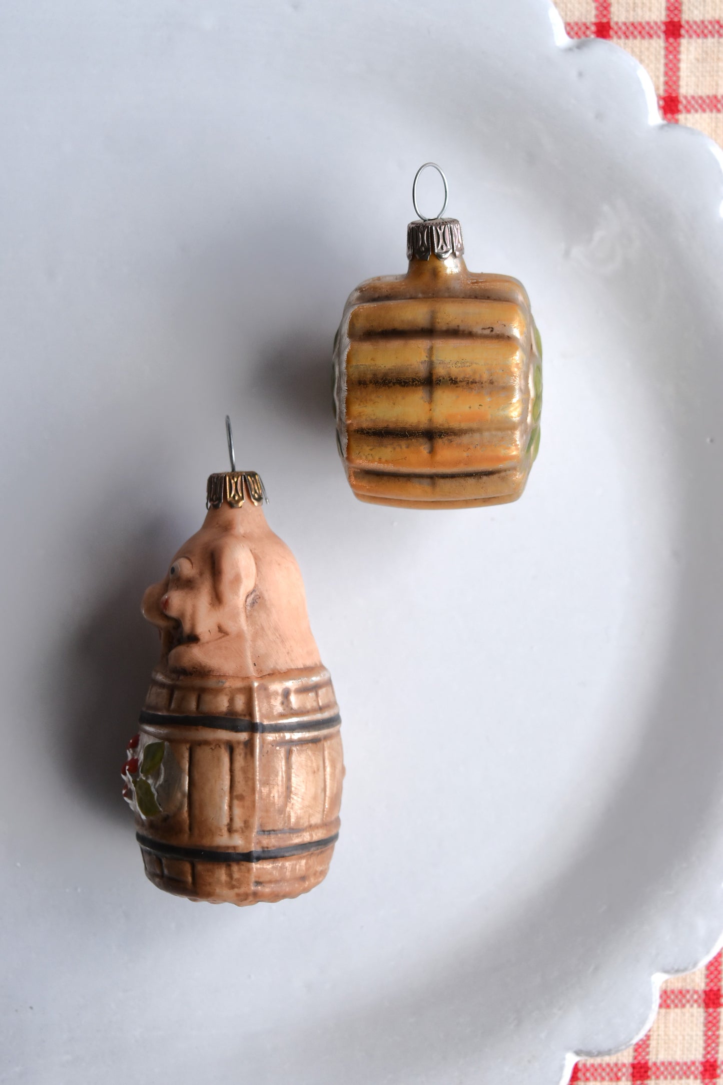 Pig & Lucky Clover - Nostalgic German Christmas Ornaments - Set X