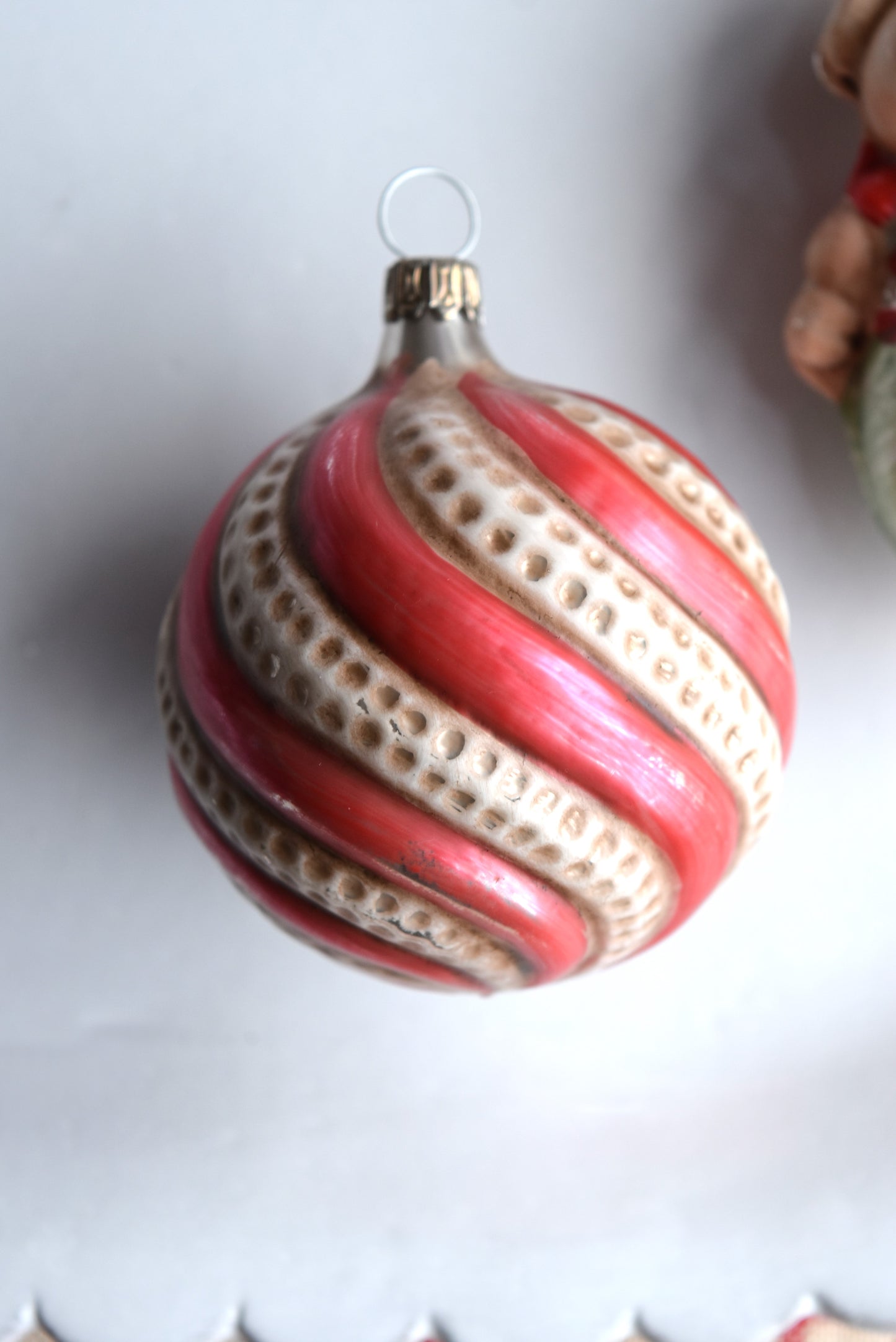 Pig in Pants & Swirl - Nostalgic German Christmas Ornaments - Set VIII