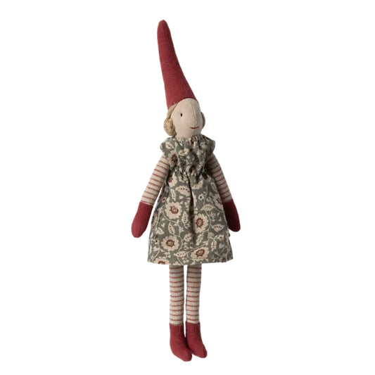 Maileg Christmas Extra Small Pixy Girl Flower Dress
