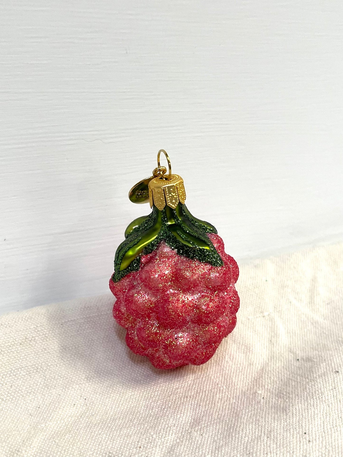 Polish Glass Ornament - Miniature Raspberry