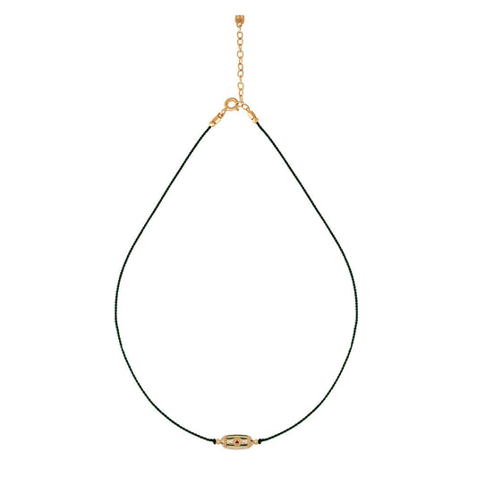 Fine French Gold Short Cord Necklace - 'Rakhi Lola'