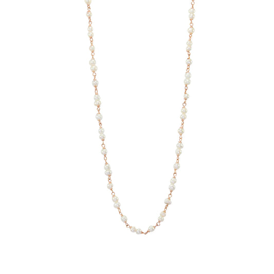 Italian Short Cream Seed Pearl Necklace