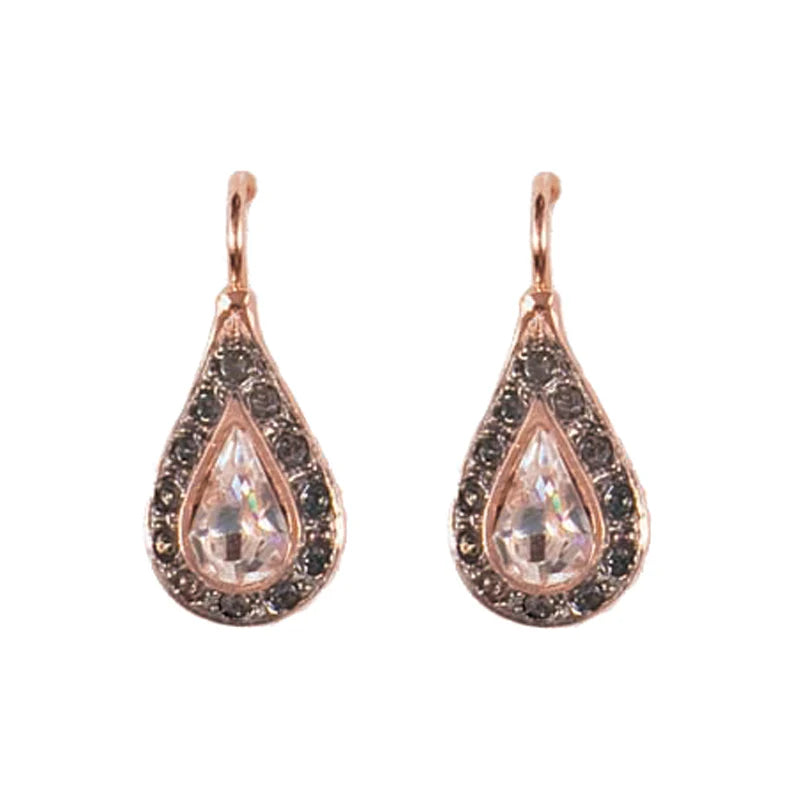 Italian Bright Crystal Teardrop Earrings
