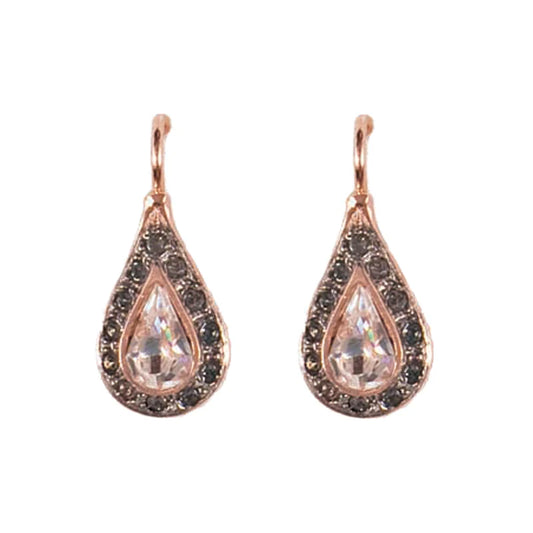 Italian Bright Crystal Teardrop Earrings
