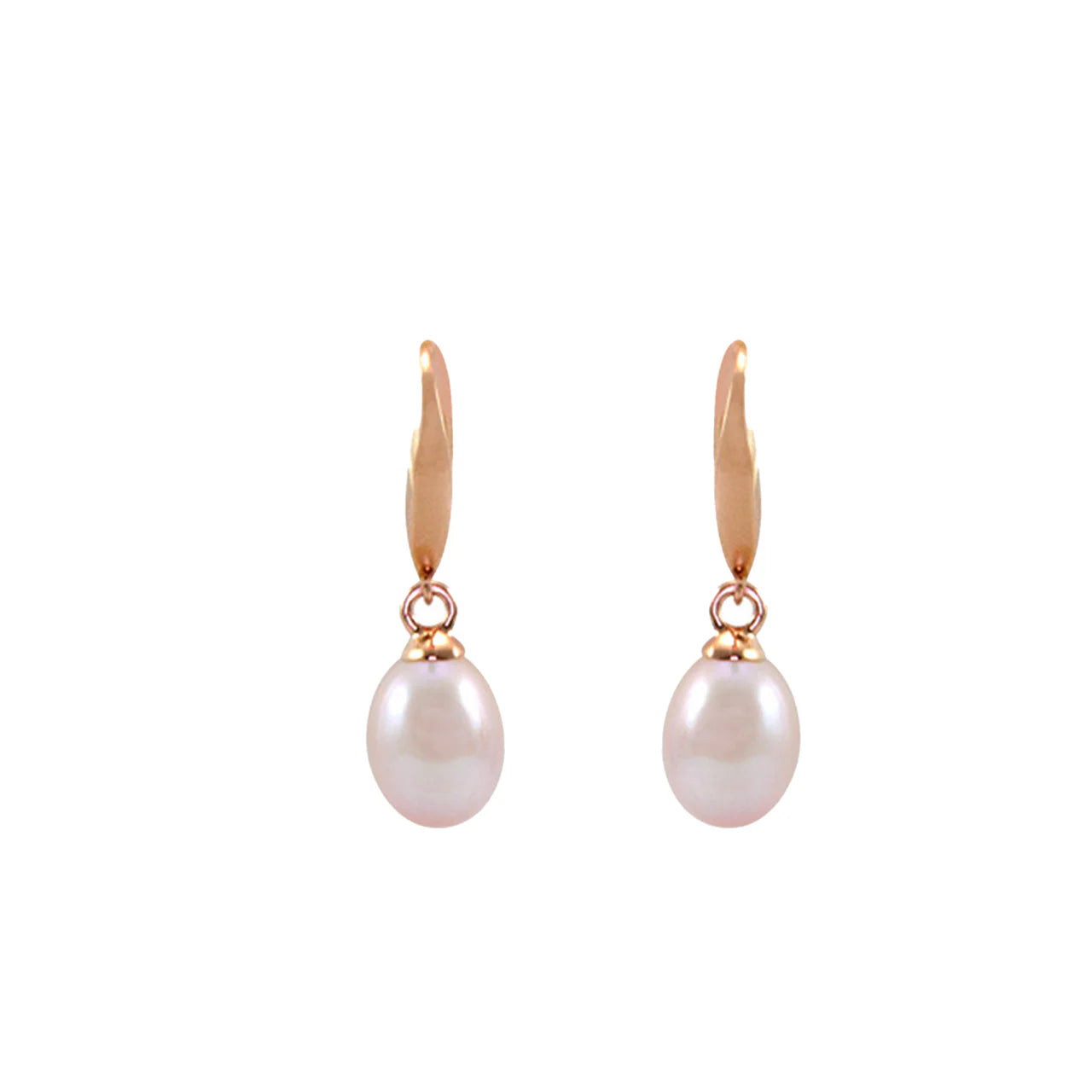 Italian Pink Pearl Drop Earrings