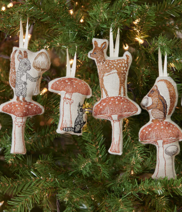 Coral & Tusk 'Squirrel with Mushroom' Ornament