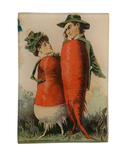 John Derian 'Radishing Couple’ 3.5 x 5" Tiny Rectangle Tray