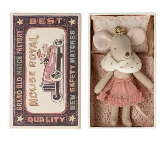 Maileg Princess Mouse in Matchbox