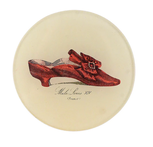 John Derian 'Mule (Boot)' 4" Tiny Round Plate
