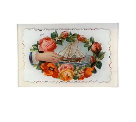 John Derian 'Toy Sailboat’ 5 x 8" Rectangle Tray