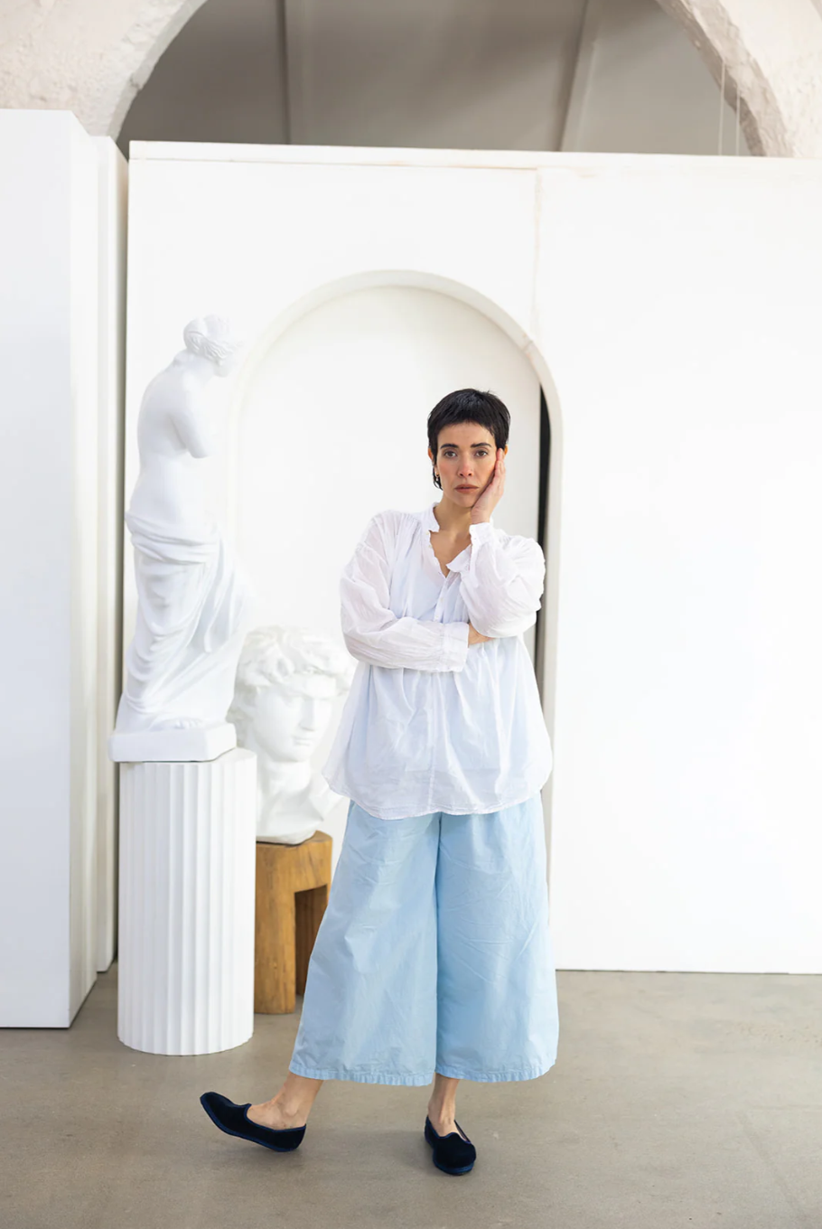 Metta Hill Shirt Cotton Voile - White