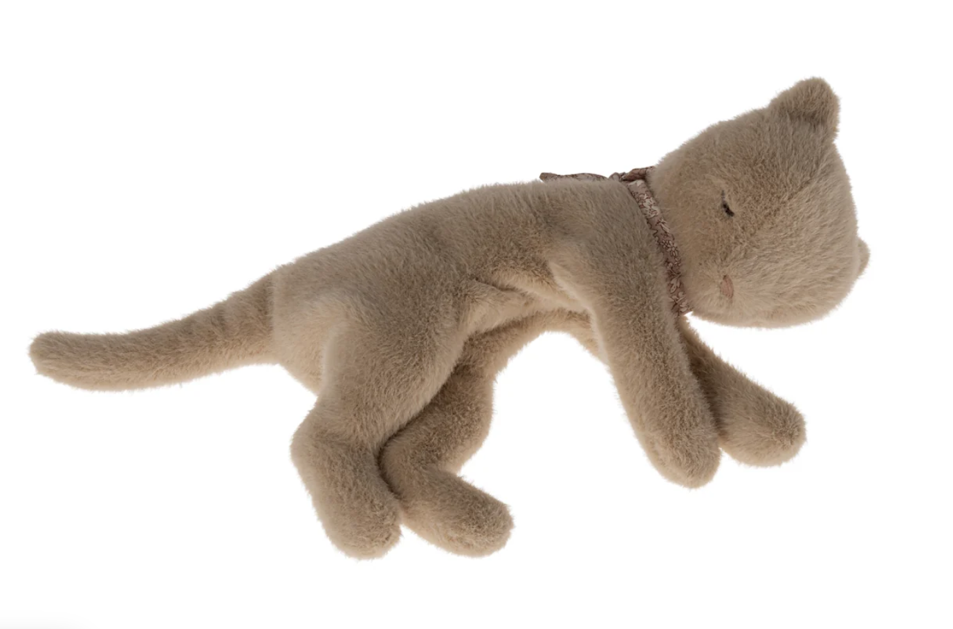 Maileg Sleeping Kitten Plush Peach Small