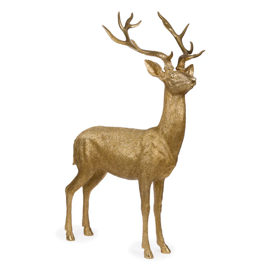 Gold Standing Reindeer - Large