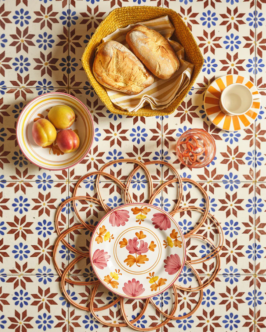 Cabana - Blossom Dessert Plate - Yellow