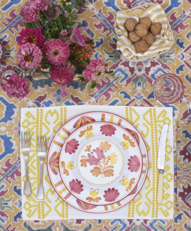 Cabana - Blossom Dessert Plate - Yellow