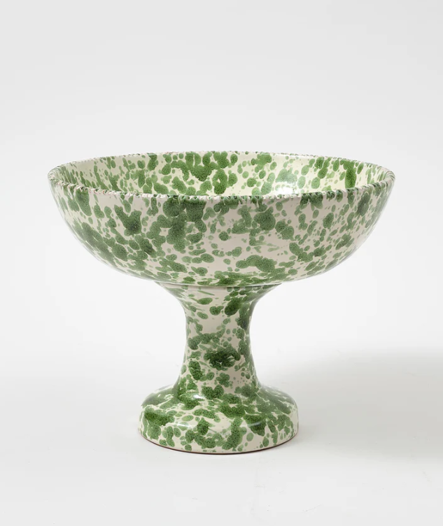 Cabana - Speckled Fruit Stand - Green & White