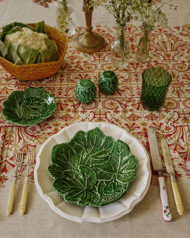 Cabana - Vine Leaf Fruit Plate - Green
