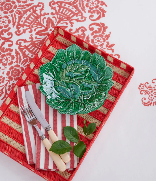 Cabana - Vine Leaf Fruit Plate - Green