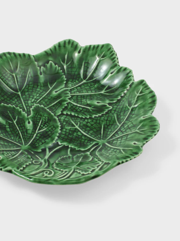Cabana - Vine Leaf Bread Plate - Green