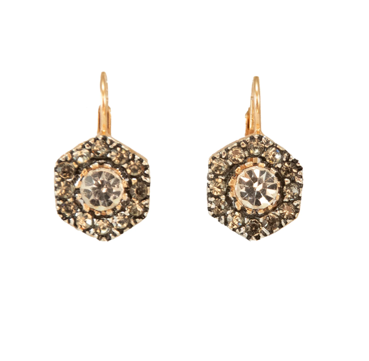 Italian Bright Crystal Drop Earrings