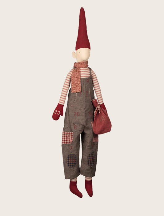 Maileg Christmas Advent Calendar Elf Boy With Overalls