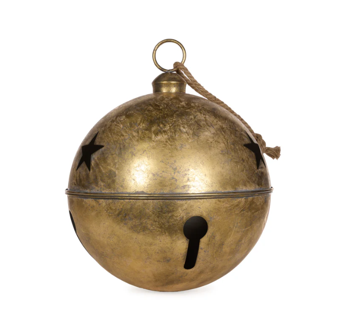 Large 'Antique Gold' Bell Ornament