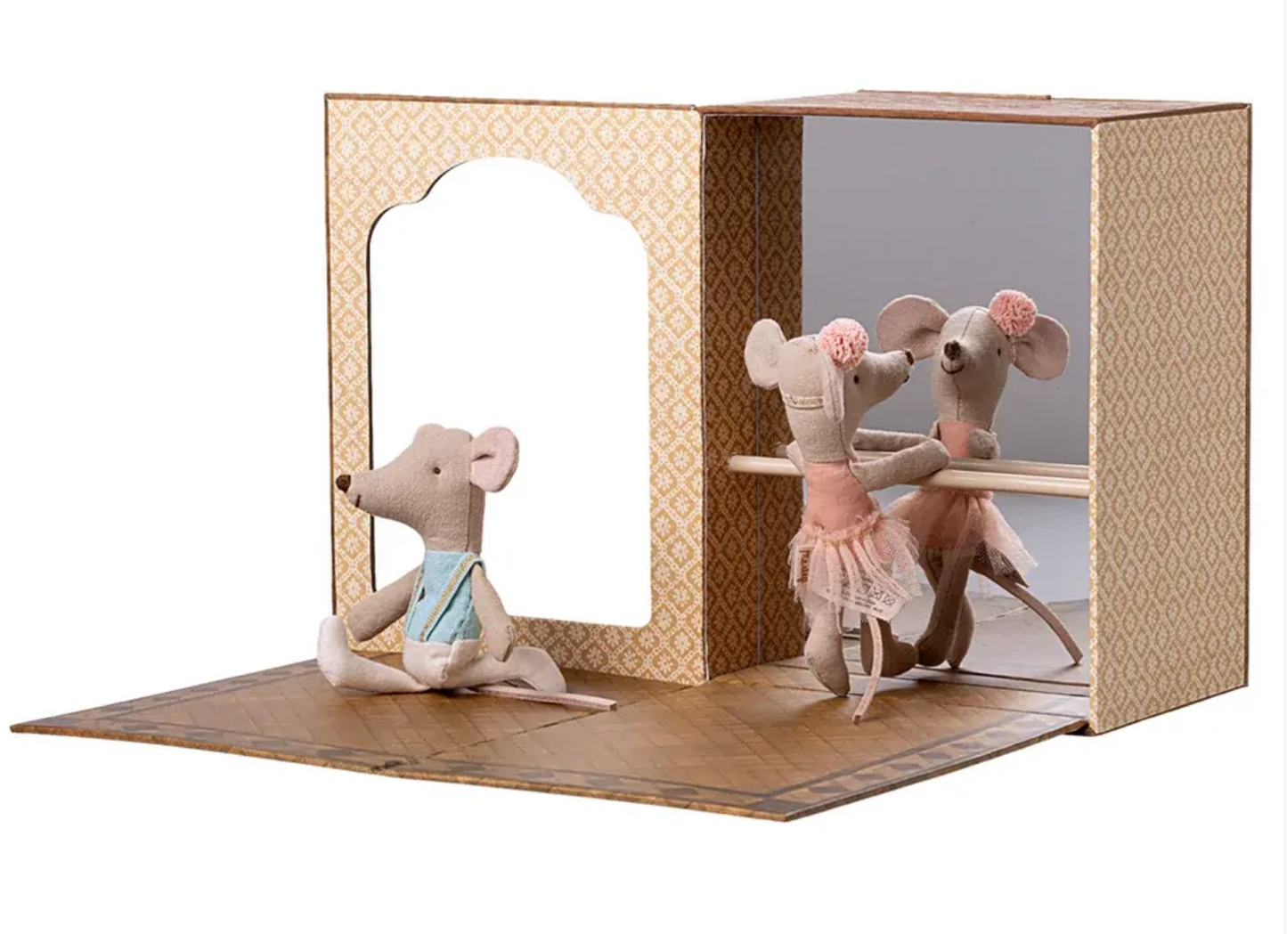 Maileg Ballet Mice Dance Studio - Little Brother & Sister