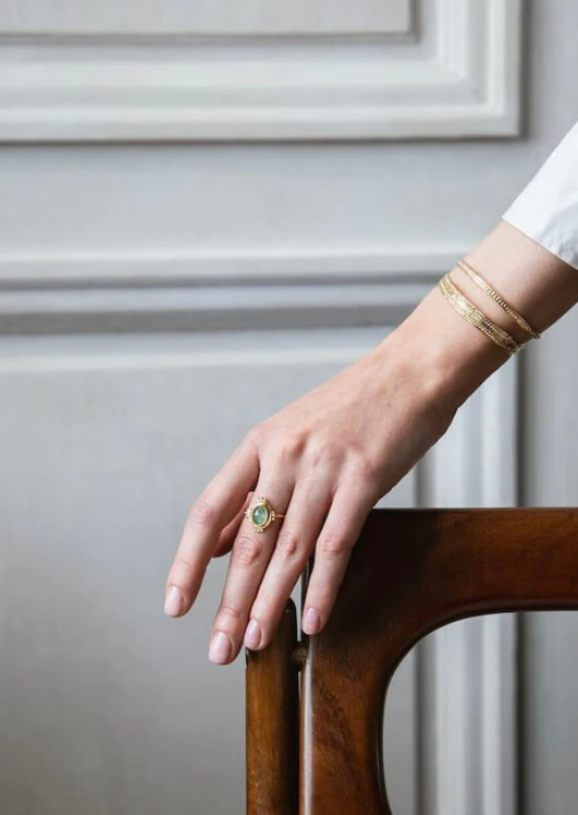 Alix d. Reynis Agathe Green Kyanite Ring