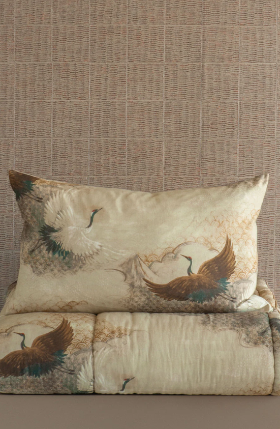 Bianca Lorenne 'Tsuru Natural' Pillowcase Pair