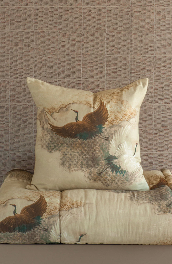 Bianca Lorenne 'Tsuru Natural' Cushion