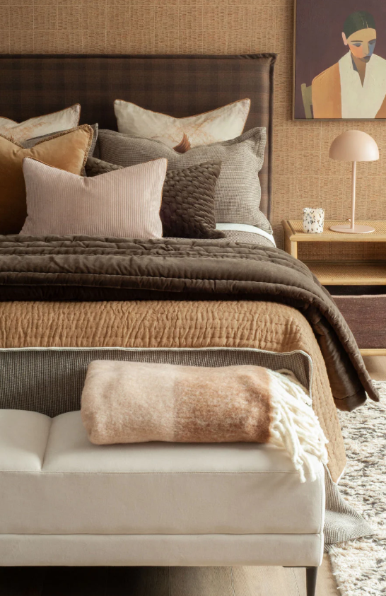 Bianca Lorenne 'Mica Cocoa' Velvet Comforter