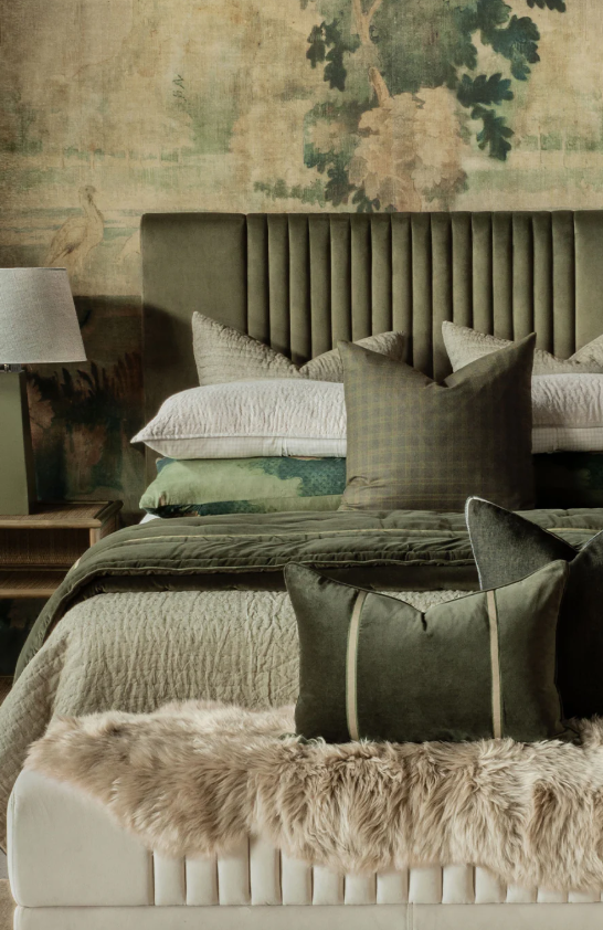 Bianca Lorenne 'Deep Moss Plaid' Cushion PRE ORDER