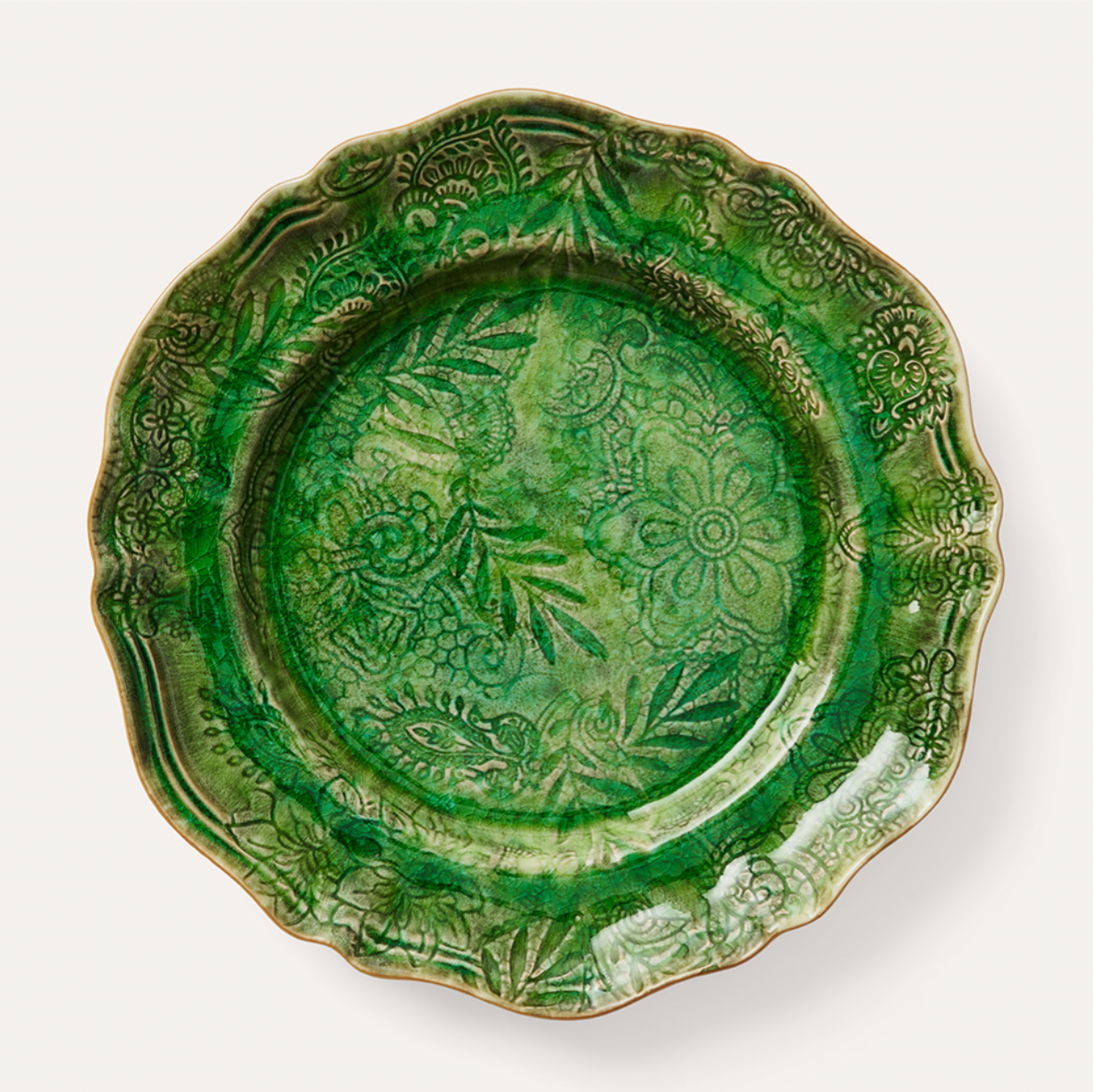 Sthal Sweden Large Round Platter - Seaweed