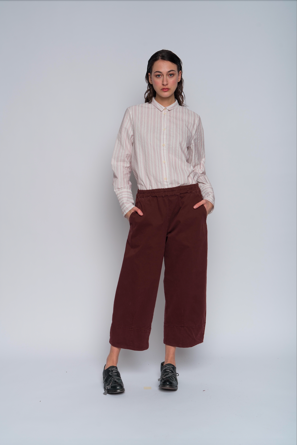 Aequamente Wide Leg Pants - Burgundy