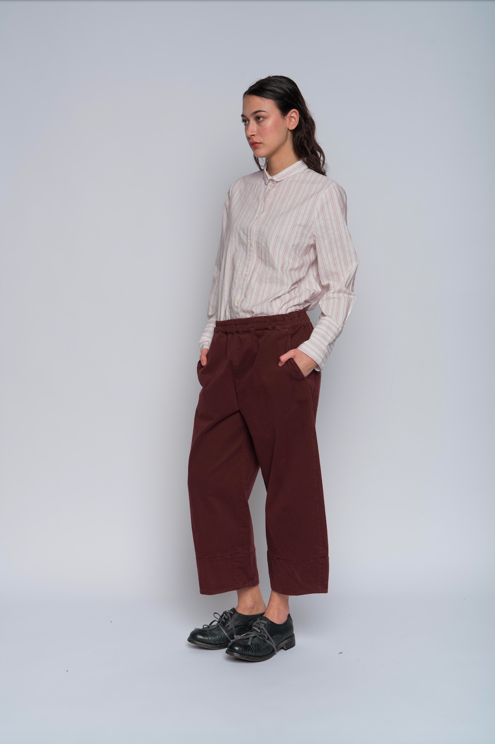 Aequamente Wide Leg Pants - Burgundy