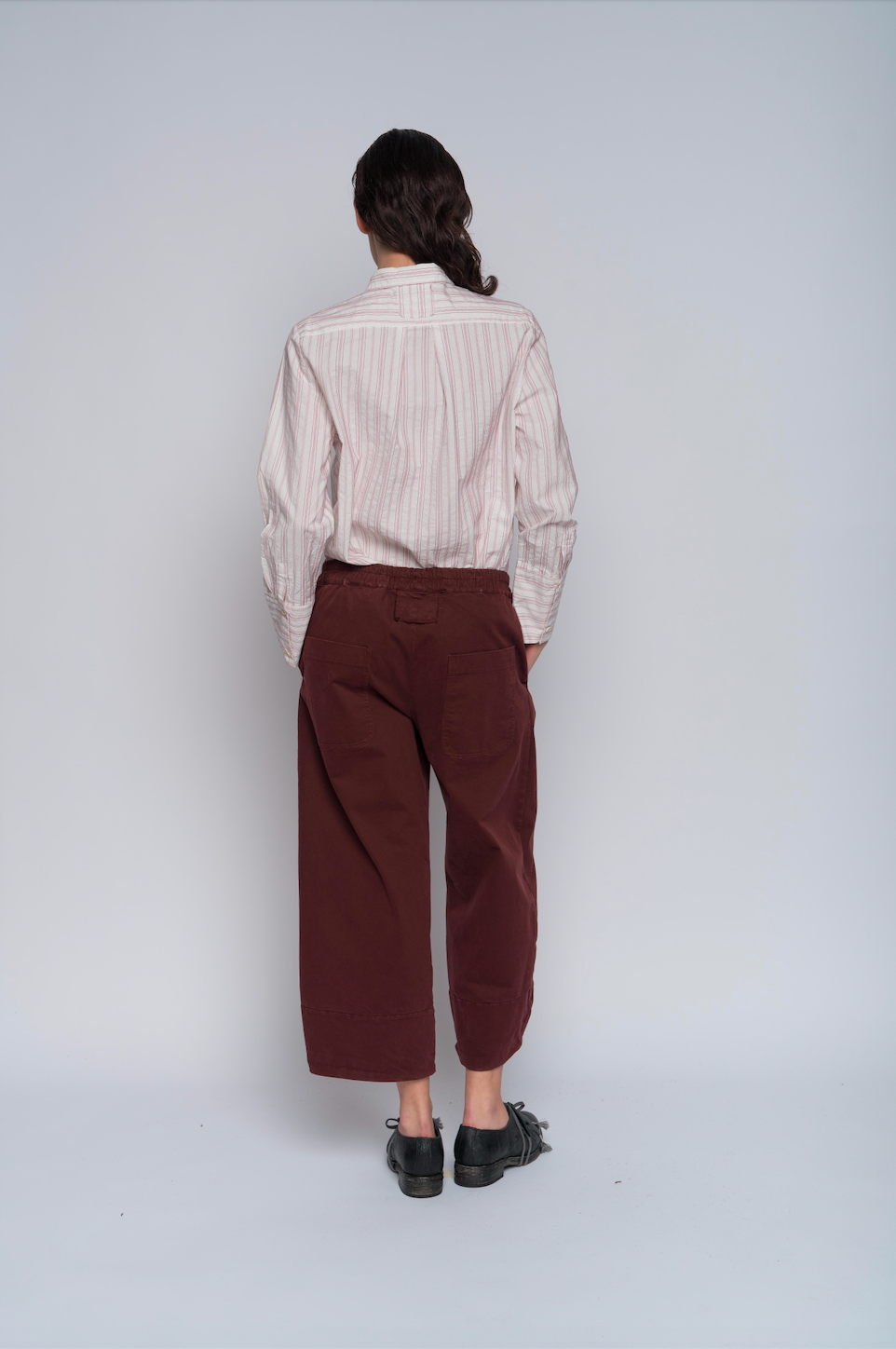 Aequamente Wide Leg Pants - Burgundy