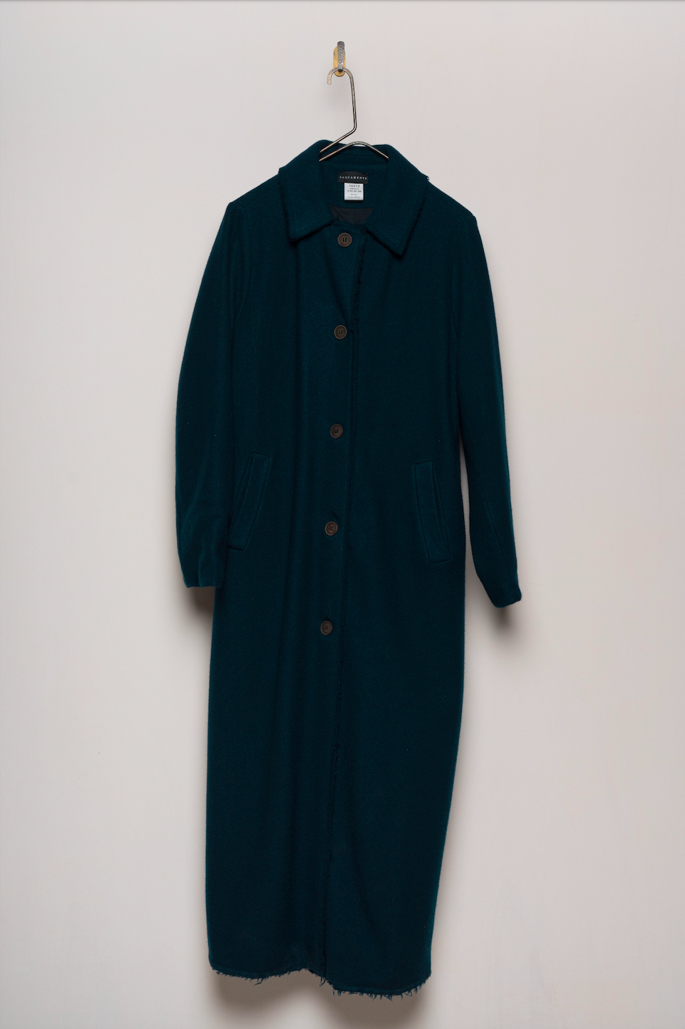 Aequamente Long Cashmere Coat - Navy