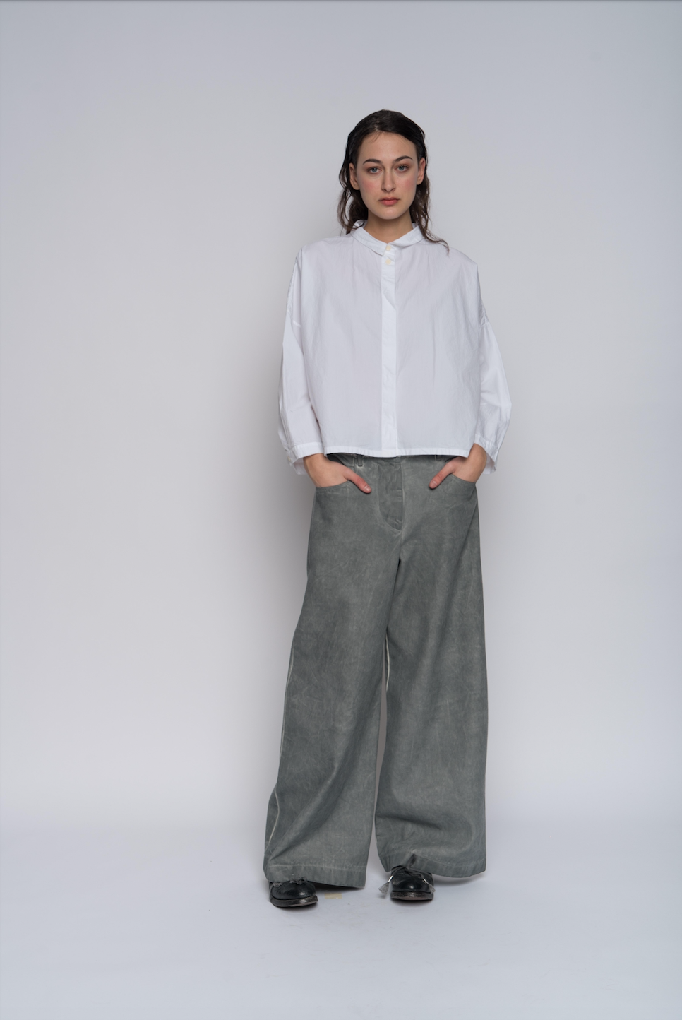 Aequamente Button Up Shirt - White