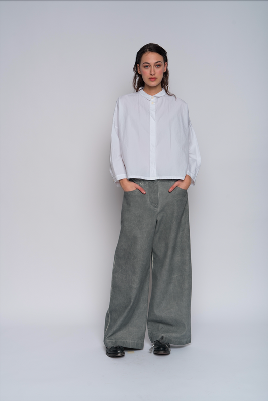 Aequamente Button Up Shirt - White