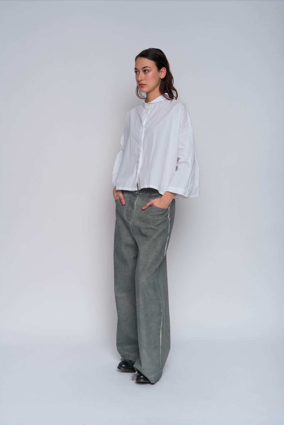 Aequamente Button Up Shirt - White