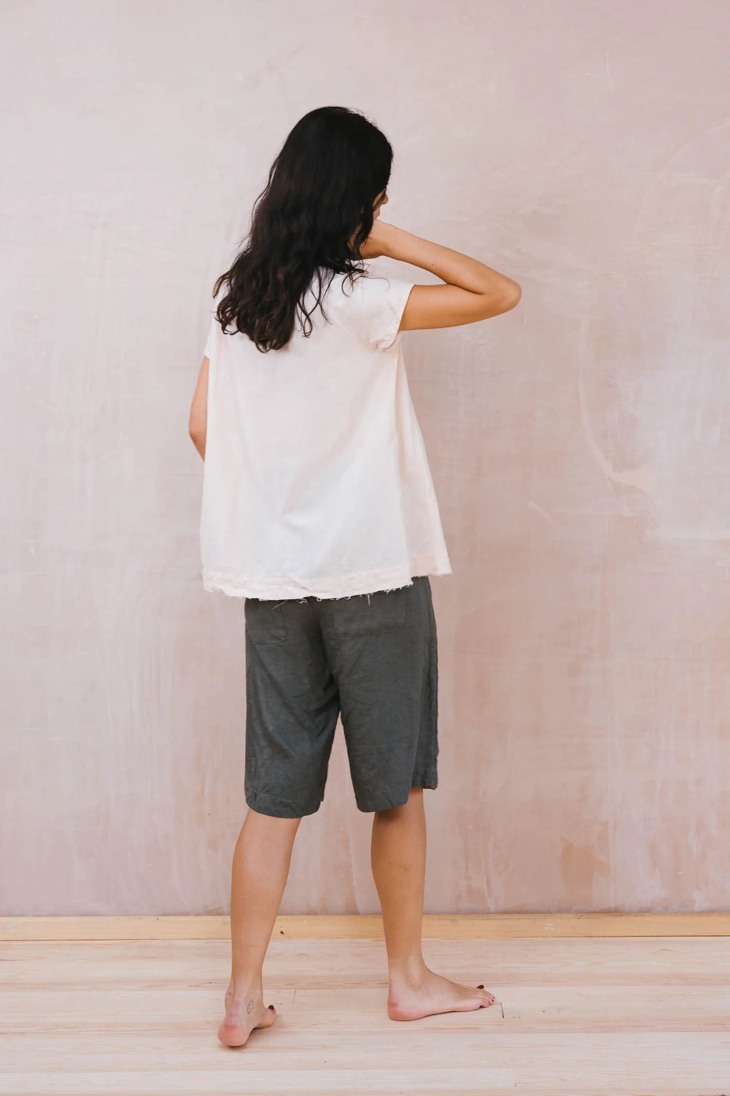 Sula Smock Top - Silver Peony LAST ONE Medium