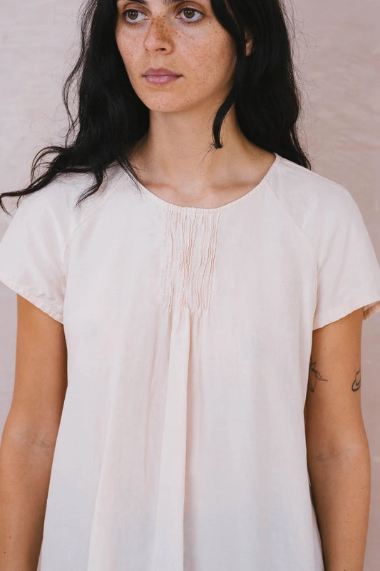Sula Smock Top - Silver Peony LAST ONE Medium